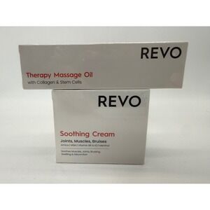 REVO Soothing Cream & Therapy Massage Oil Unisex OS White Recovery Bundle